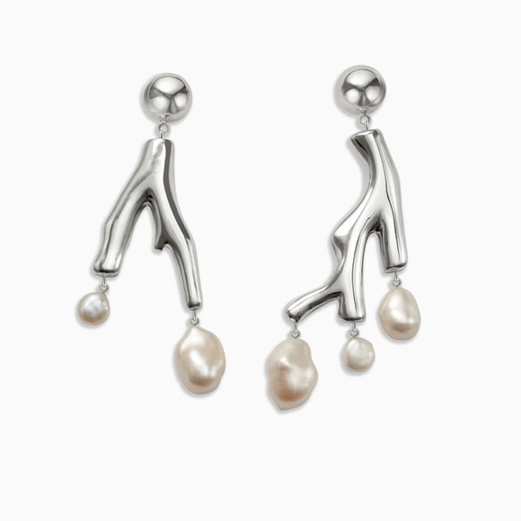 agmes Jewelry - Agmes BAROQUE CORAL EARRINGS